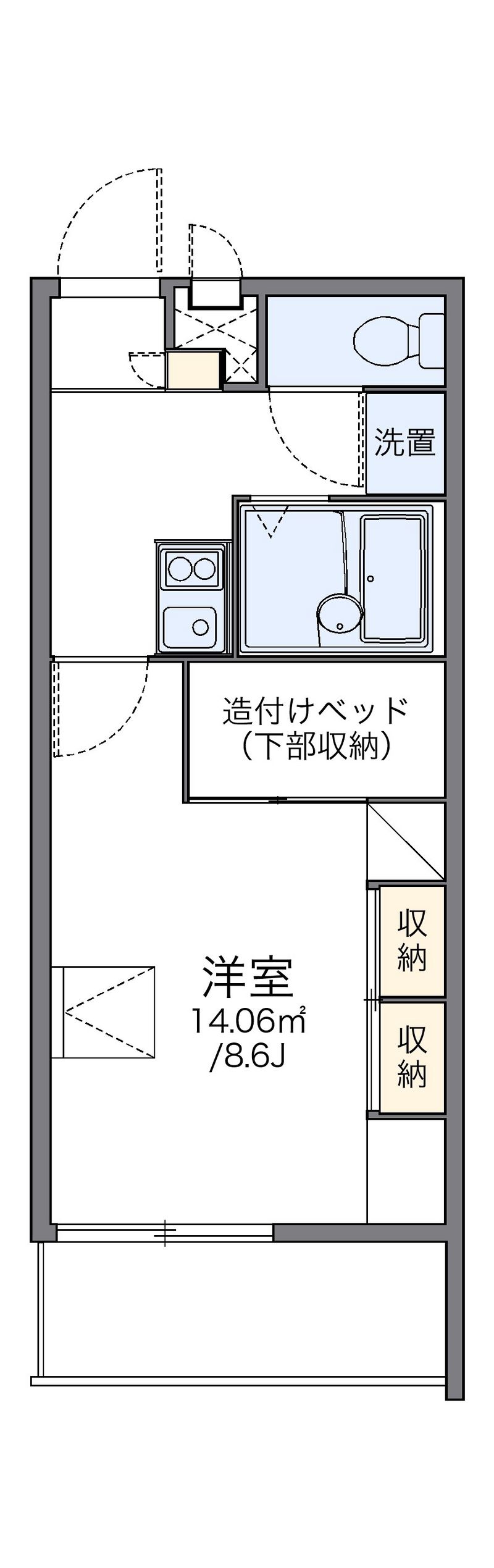 レオパレスネオ 間取図