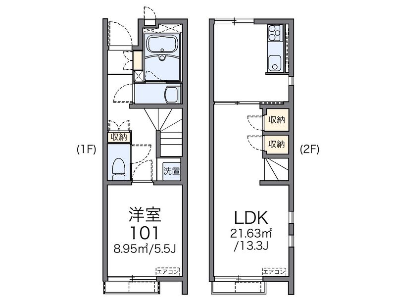 レオネクスト日吉原Ⅱ 間取図