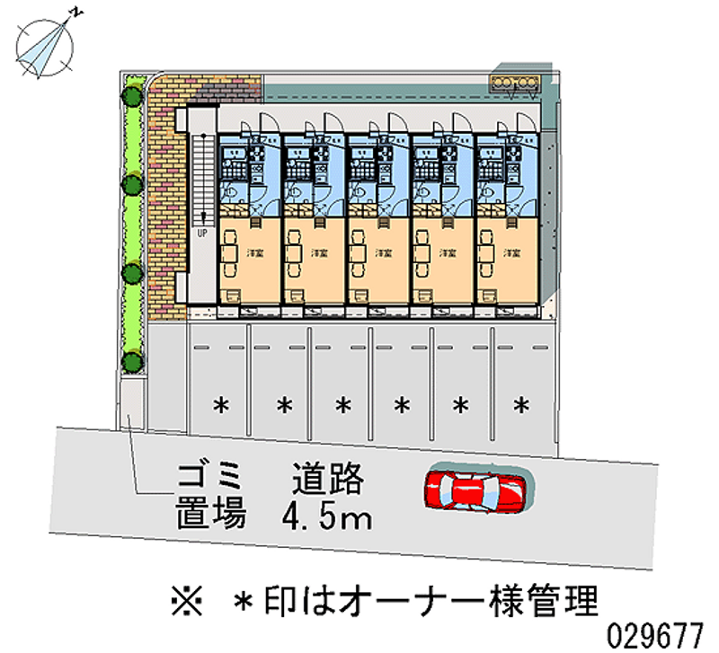 レオパレスガーデンハイツ１８ 区画図