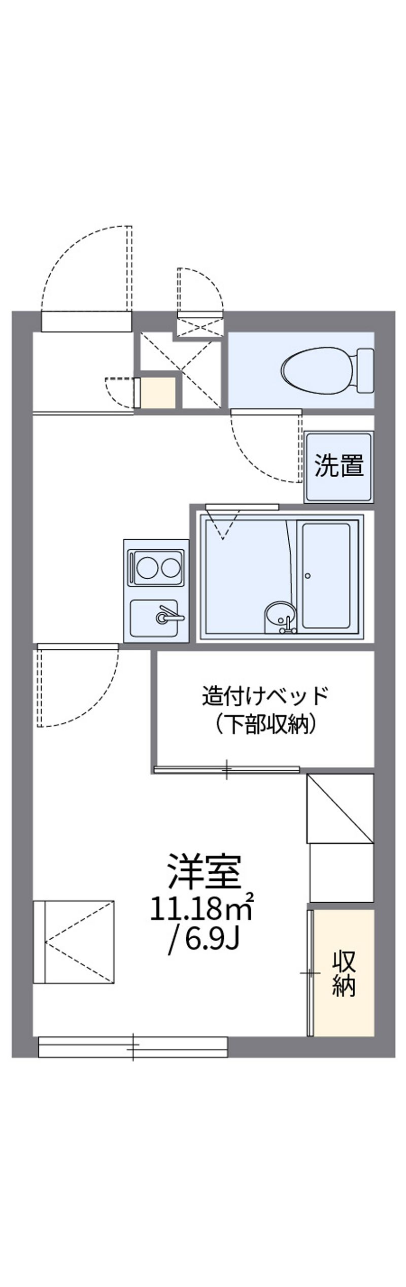 レオパレス平野屋 間取図