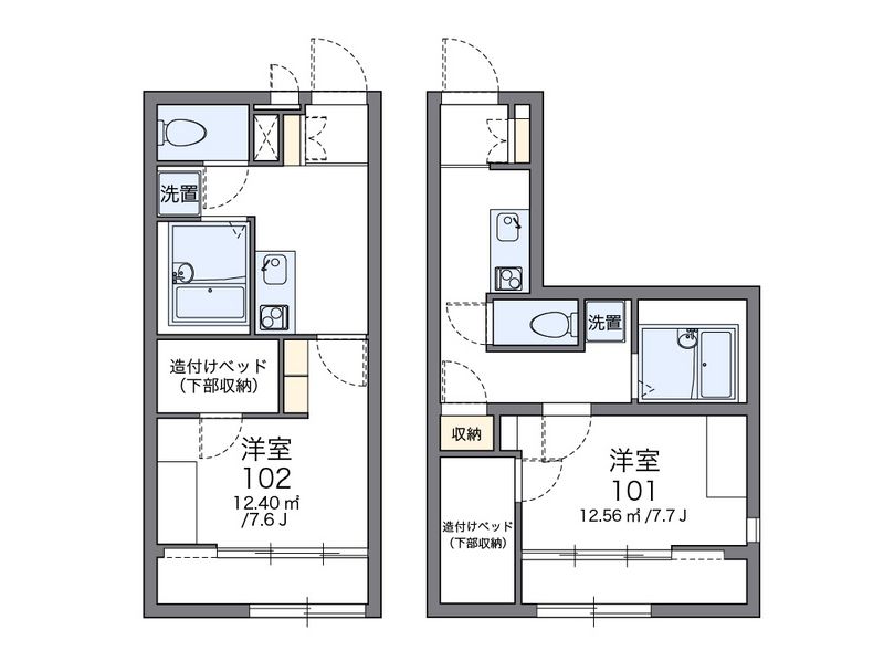 レオパレスさくら 間取図