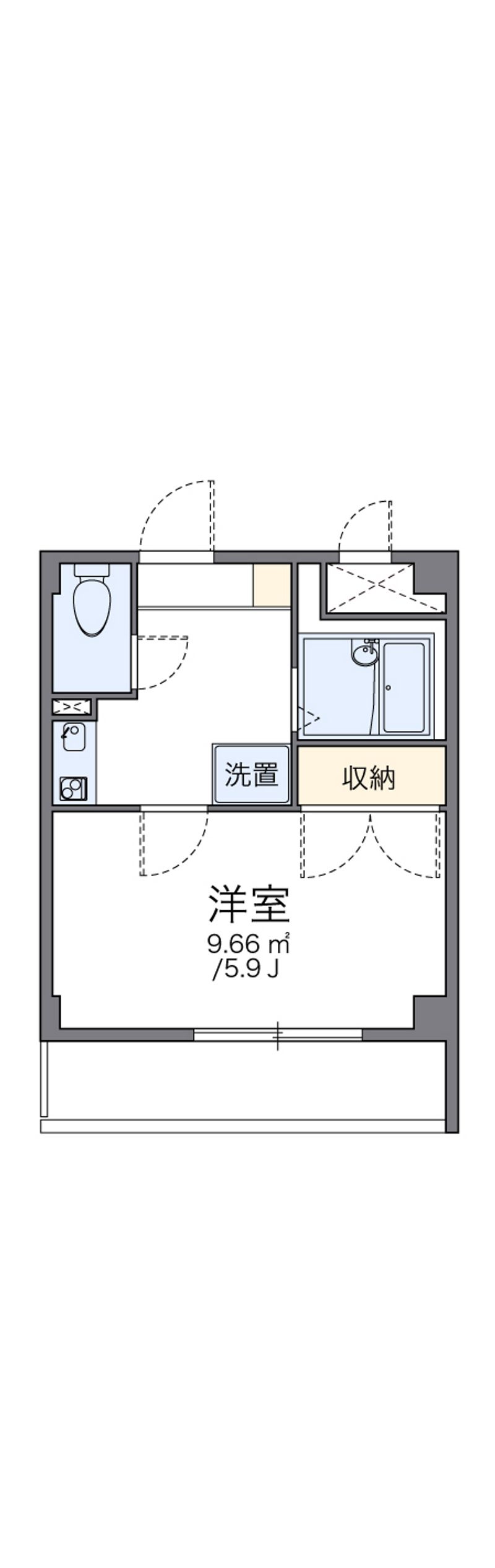 レオパレス楠 間取図