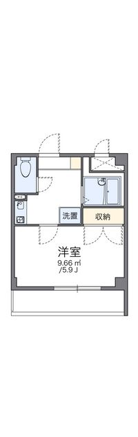 レオパレス楠 間取り図