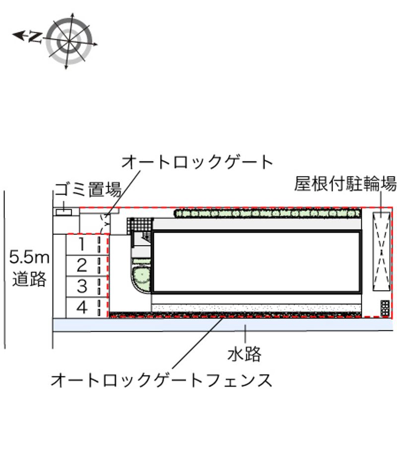 レオパレスサンヴィレッジ２０ 配置図