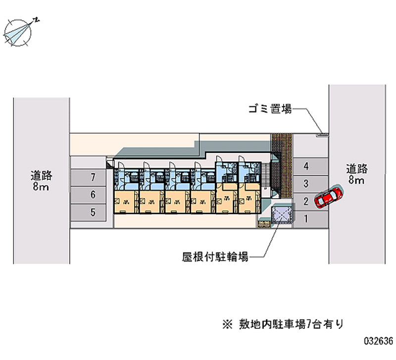 レオパレスエスポワール 月極駐車場