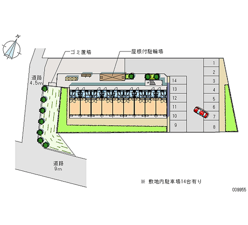 レオパレスフォーエヴァー 月極駐車場