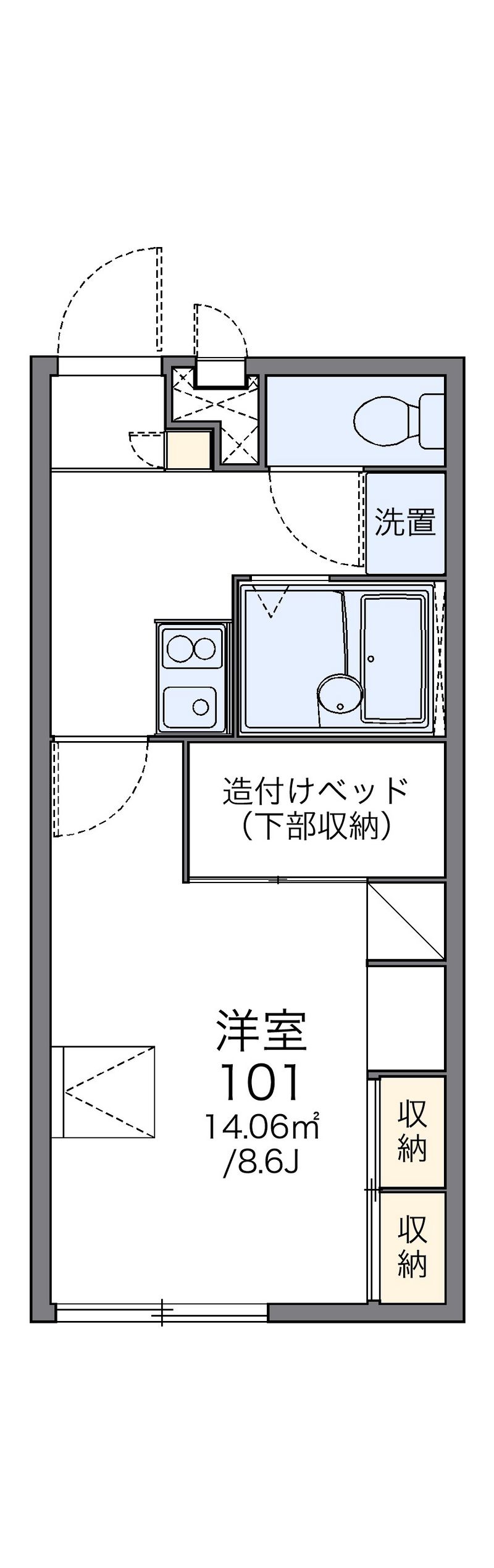 レオパレスル　ボヌール 間取図