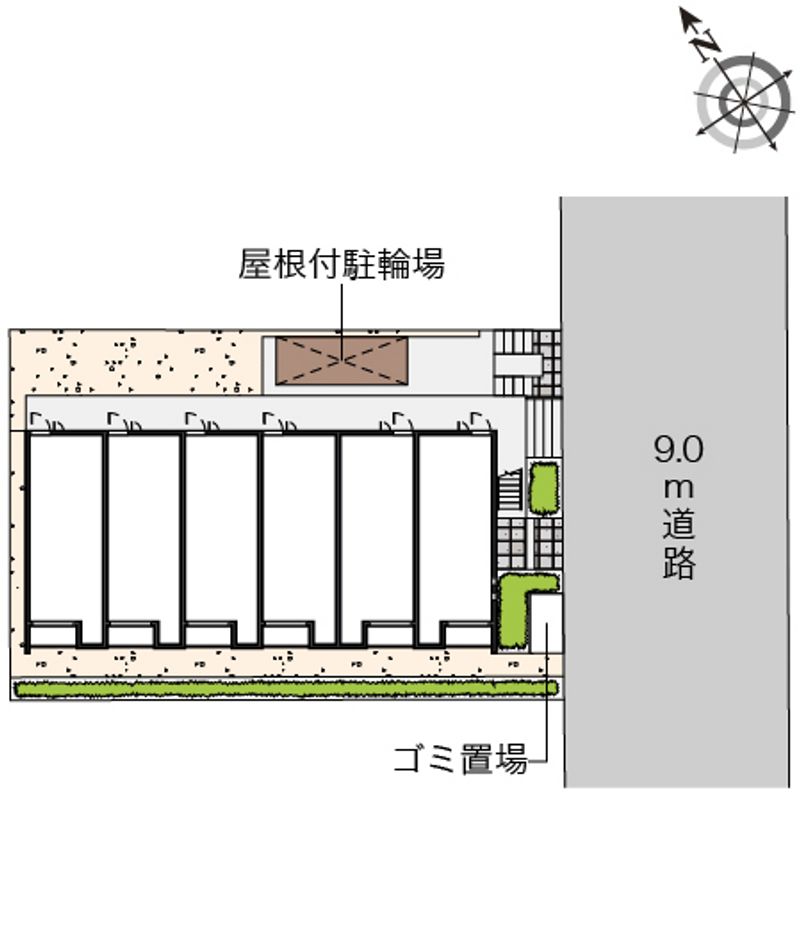 クレイノ野火止Ⅱ 配置図