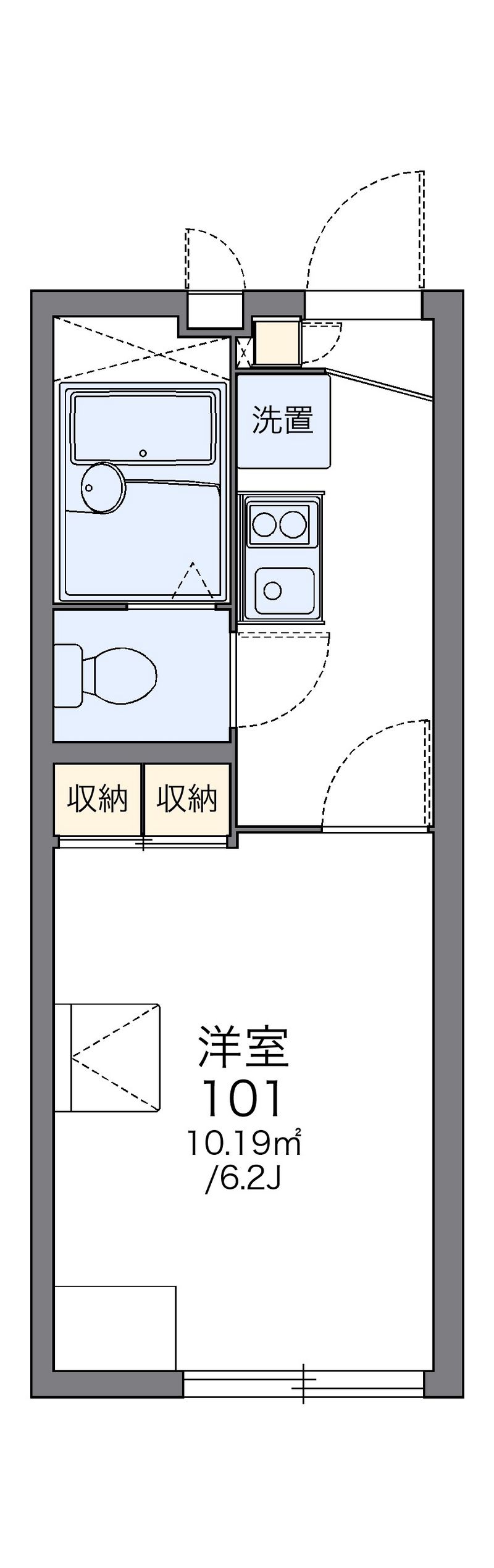レオパレスＧＳＴ 間取図