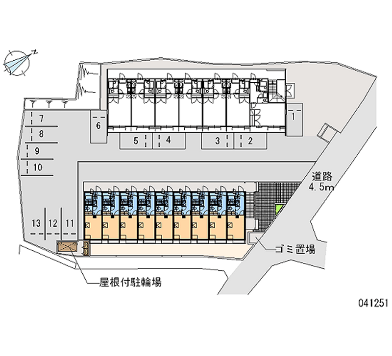 レオパレス輝跡 区画図