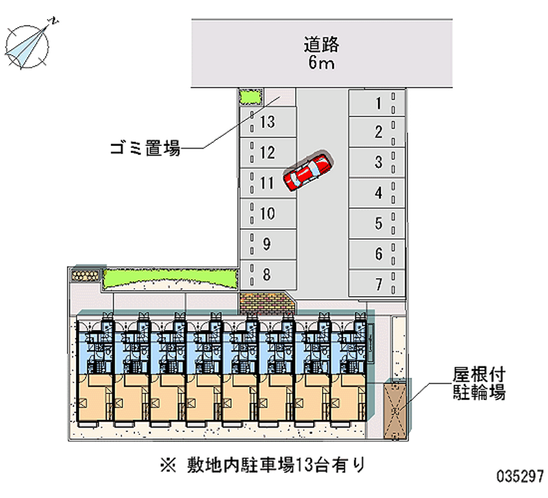 レオパレスエストラーデ 月極駐車場