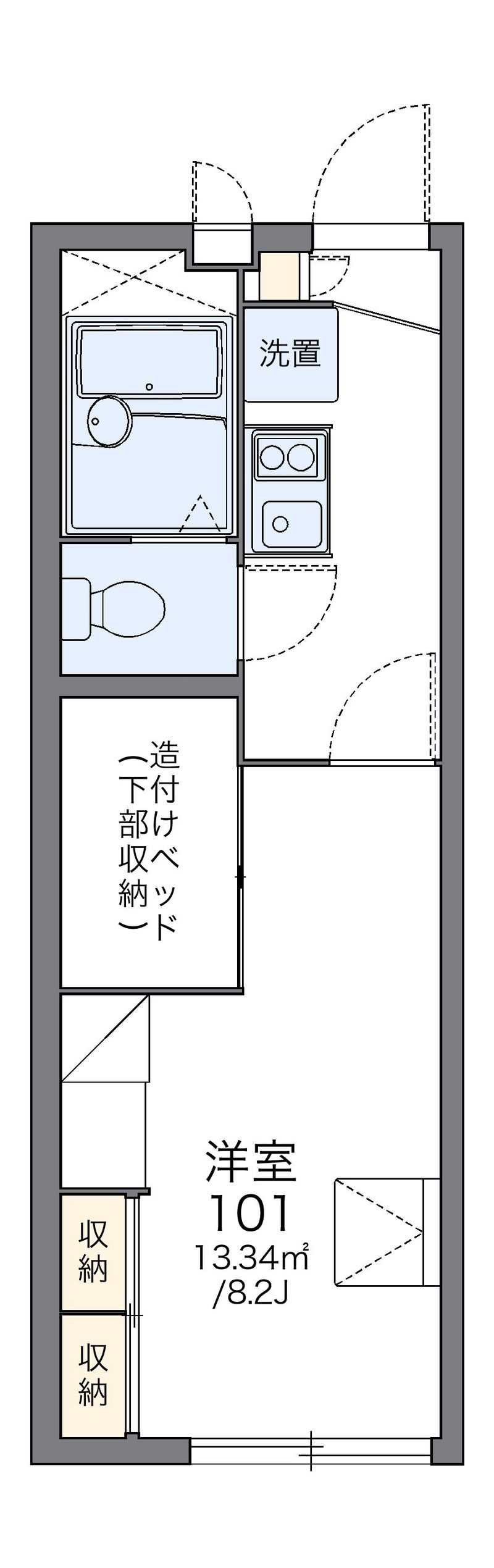 レオパレスディラネーロ 間取図