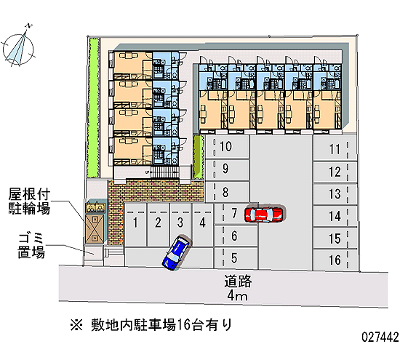 27442 Monthly parking lot