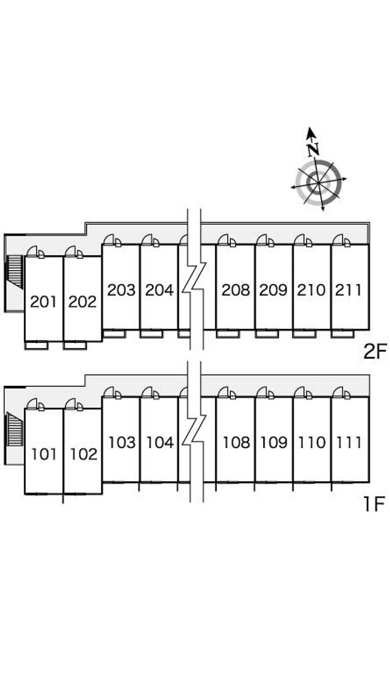 レオパレス池野 間取配置図