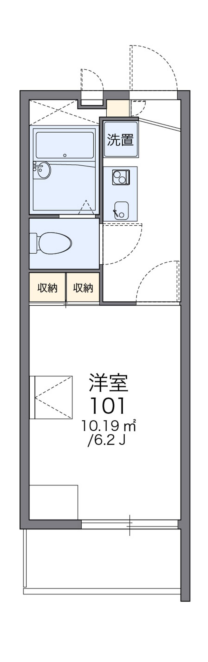 レオパレスパーシモンⅡ 間取図