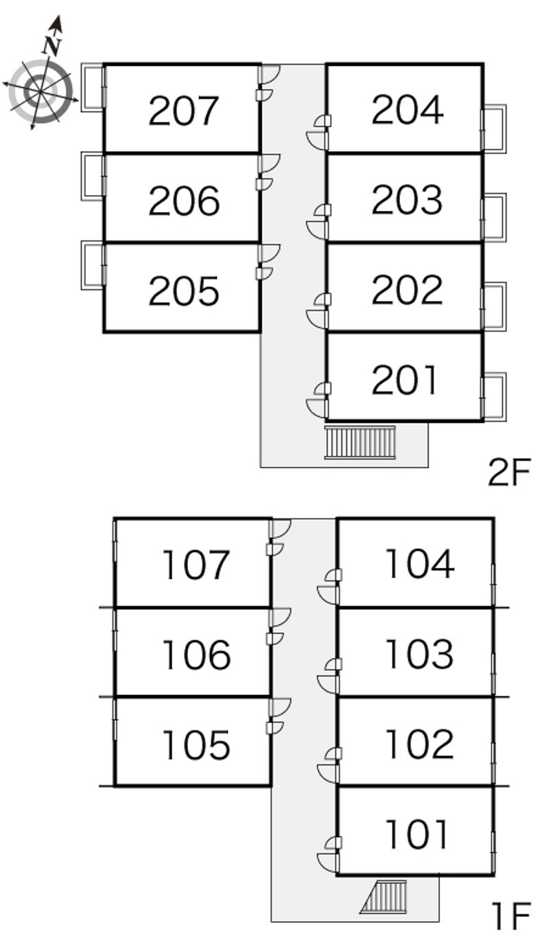 レオパレスエクセレント 間取配置図