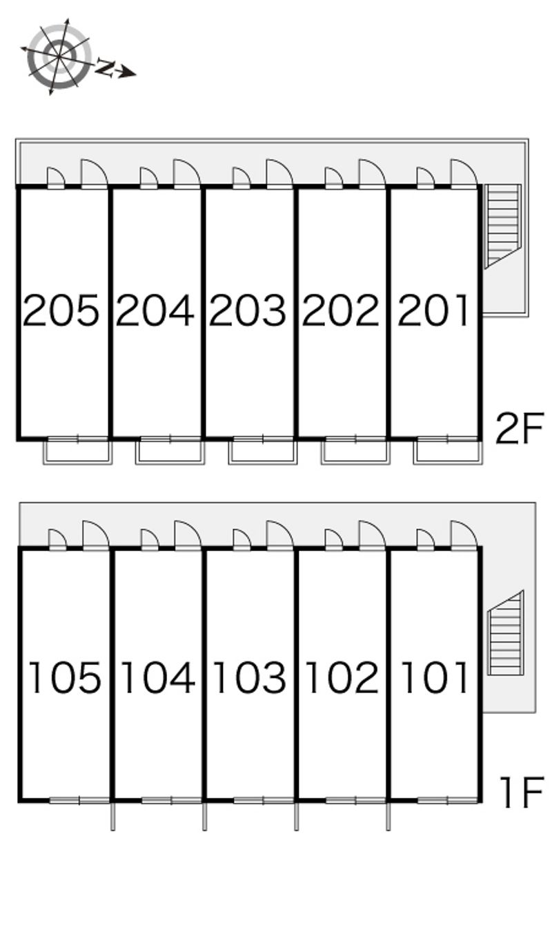 レオパレスディアコート 間取配置図