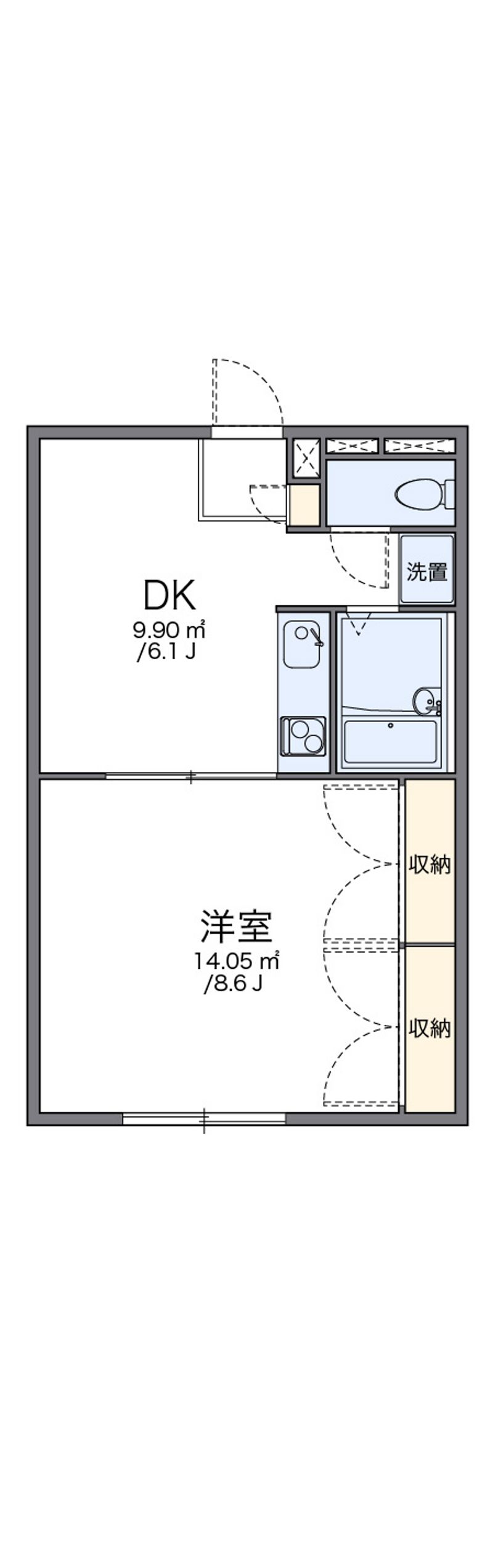 レオパレスＭＡＲＩＮＡ 間取図