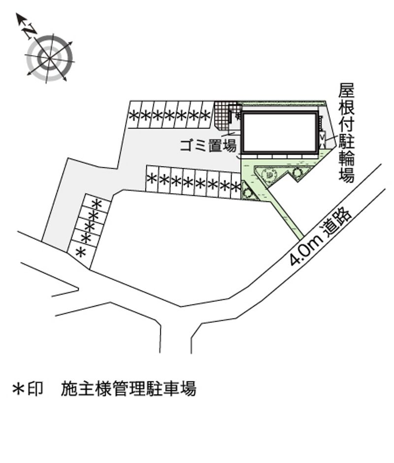 レオパレスドエル　桜台 配置図