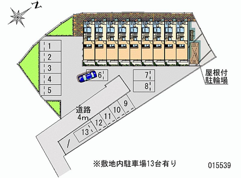 レオパレスフダザ 月極駐車場