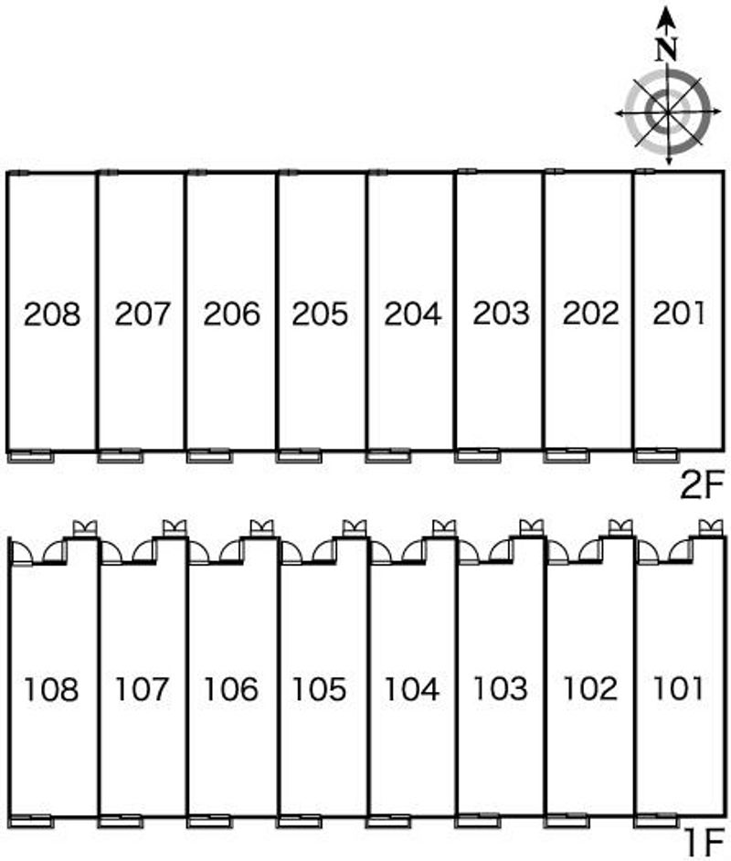 レオパレスメゾンＴ　Ｃ 間取配置図
