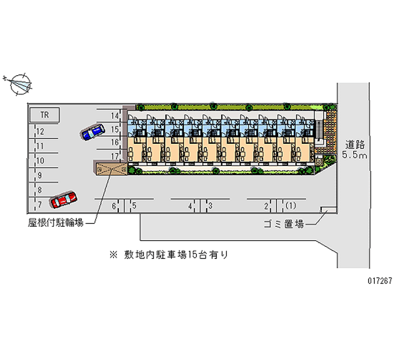 17267 bãi đậu xe hàng tháng