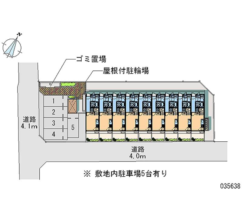 レオパレスヒロ 月極駐車場