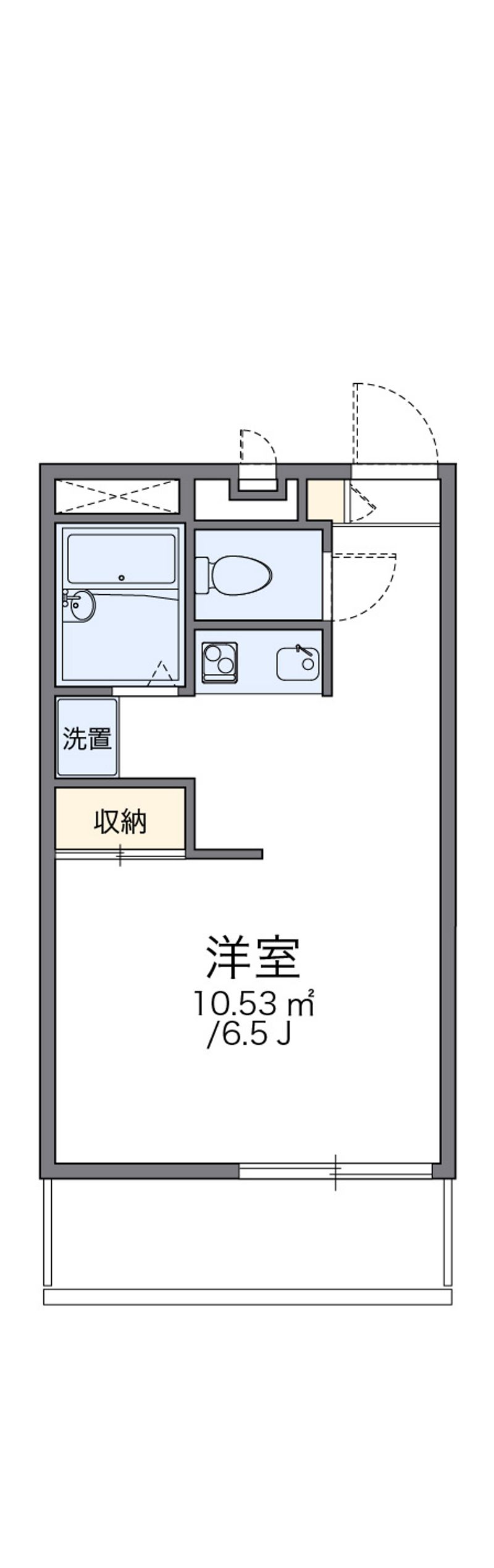 レオパレスドムス筑紫野 間取図
