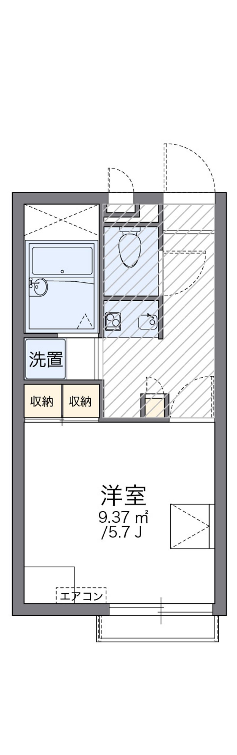 レオパレスアベニューⅢ 間取図