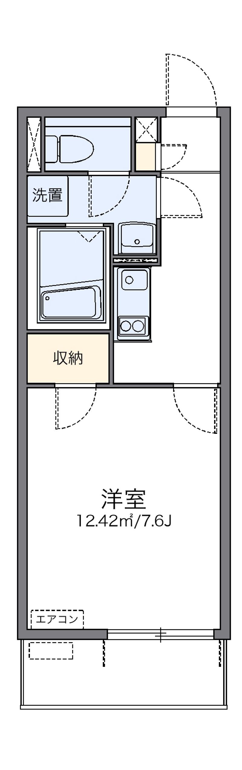 レオネクストトリスターＮ　Ｗ 間取図