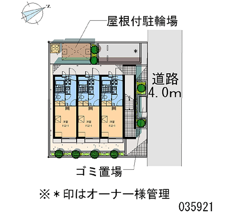 レオパレスフォーティンナイン 区画図