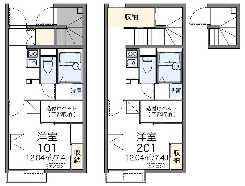 レオパレスブライトセゾン 間取図