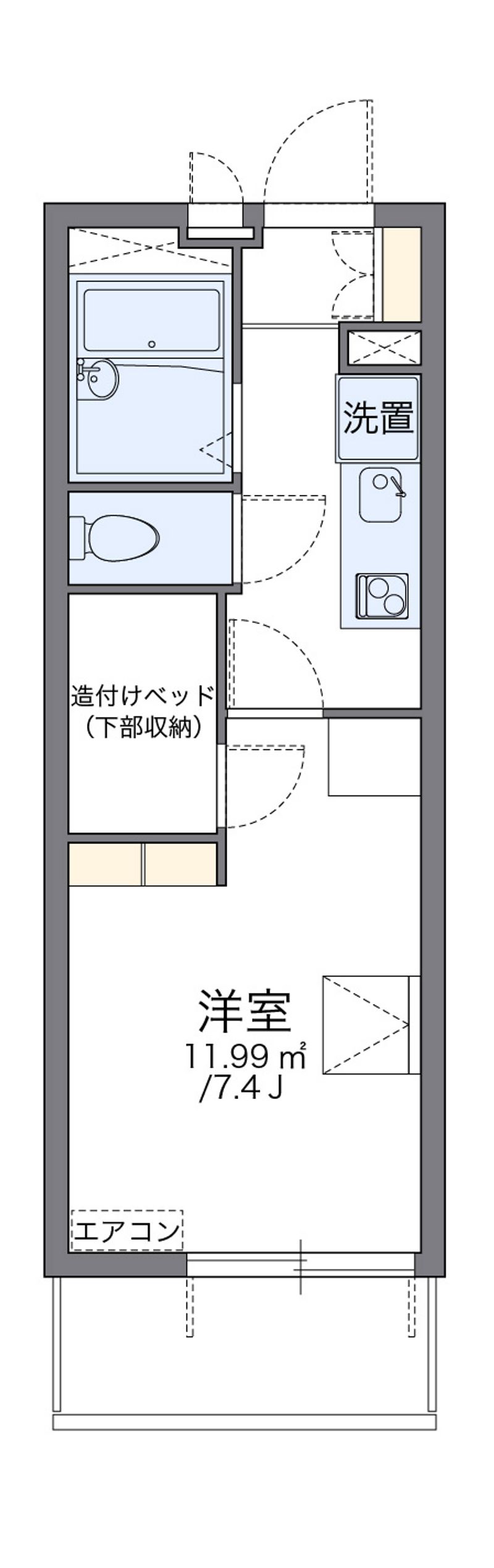 レオパレスアメニティ名古屋 間取図