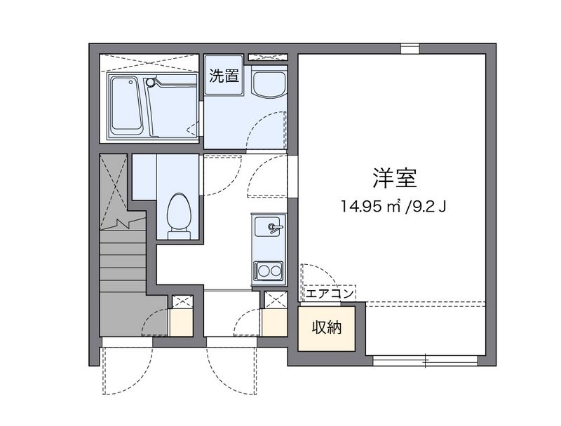 クレイノサン　トラップ　古湊 間取図