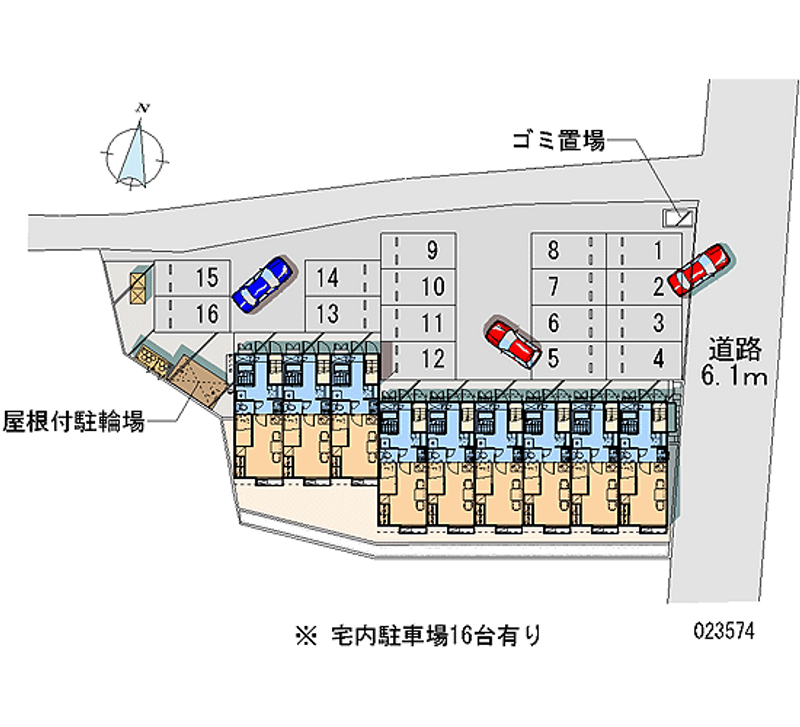 23574 Monthly parking lot