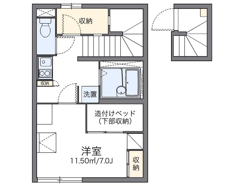 レオパレスエスポワール 間取図