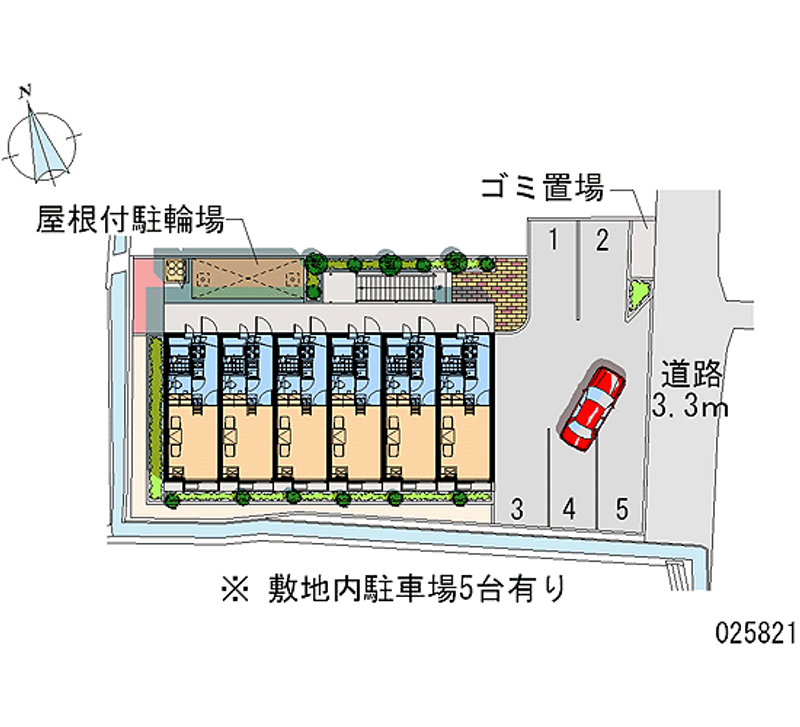 レオパレスエヌズハイツ 月極駐車場