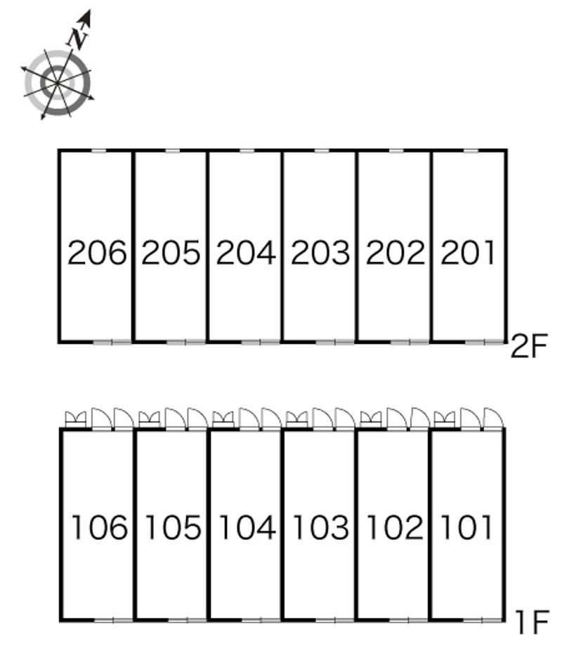 レオパレスＪＯＹⅢ 間取り配置図