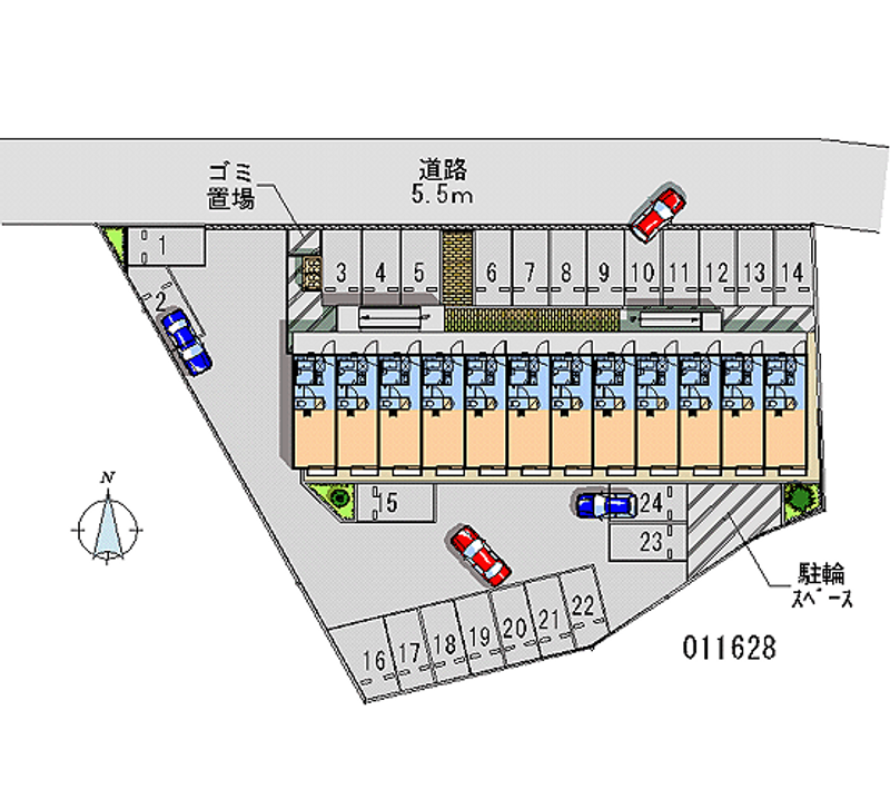 11628 Monthly parking lot