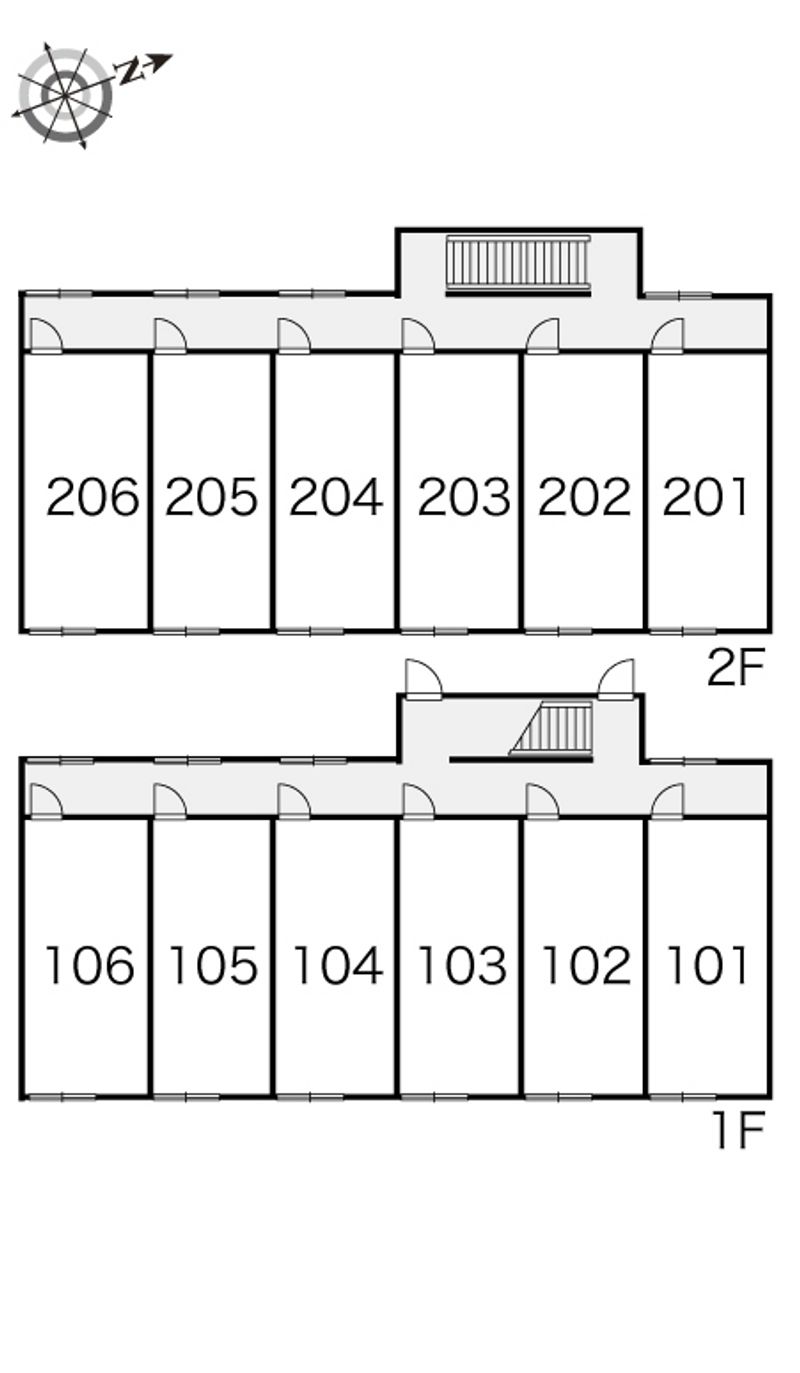 レオパレスＰａｏ　Ｂ 間取り配置図