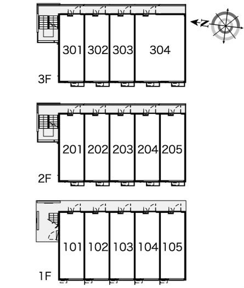 レオパレスフォレスト矢口 間取り配置図