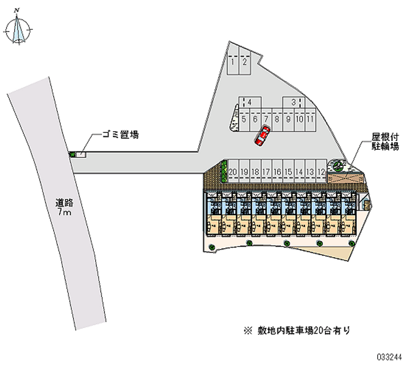 レオパレスドリームパンション 月極駐車場