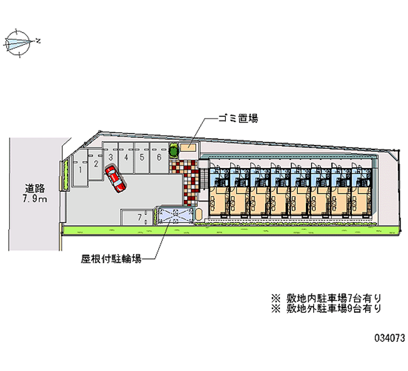 レオパレスＷＡＫＡ 月極駐車場