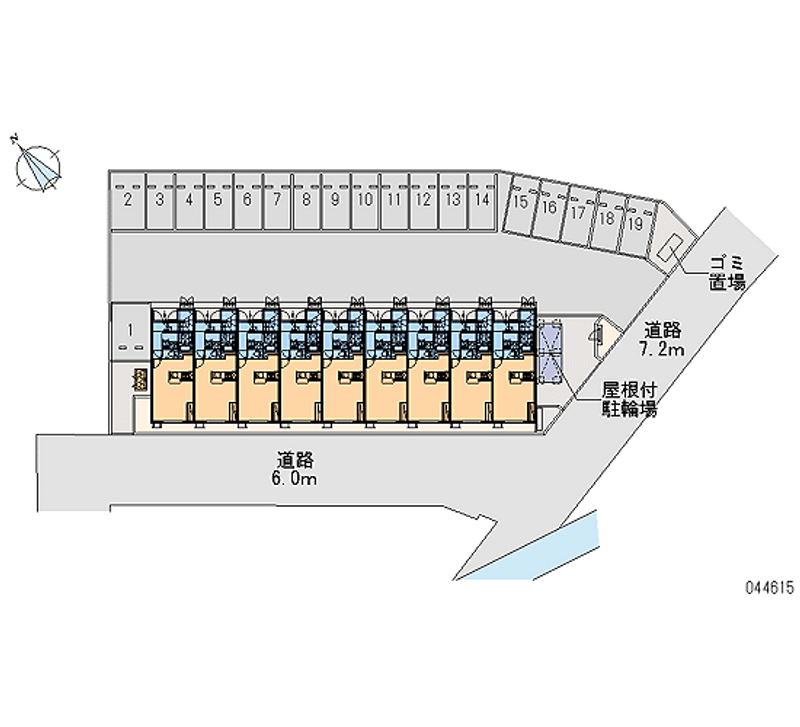 44615 bãi đậu xe hàng tháng