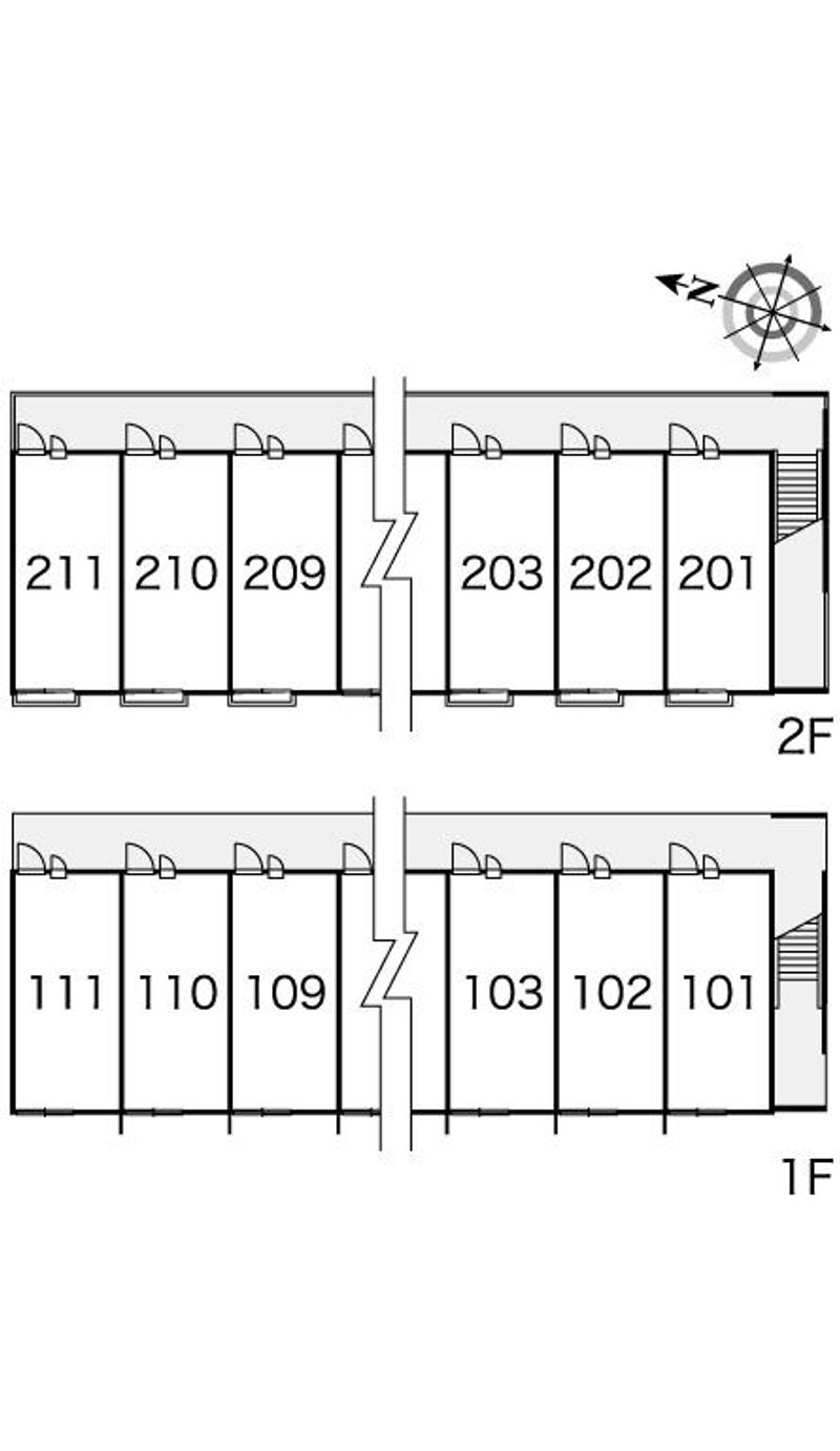 レオパレスエリカ 間取配置図