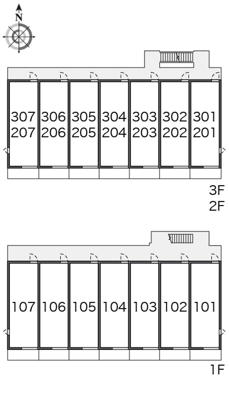 レオネクスト新城 間取り配置図