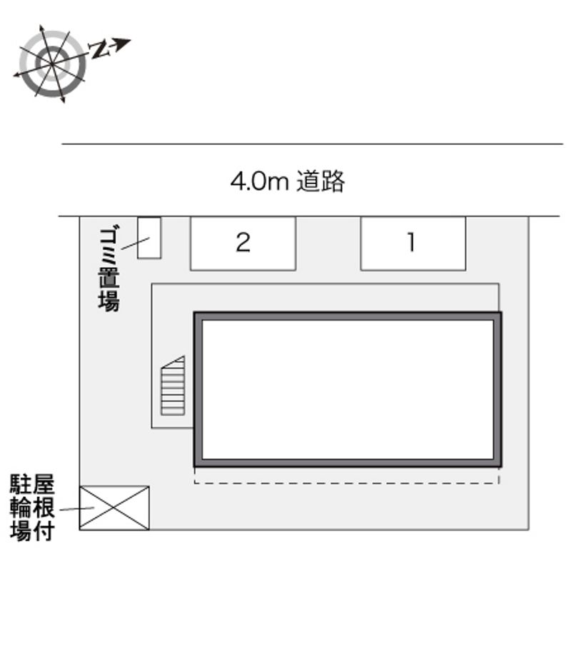 レオパレスアイム草加 配置図