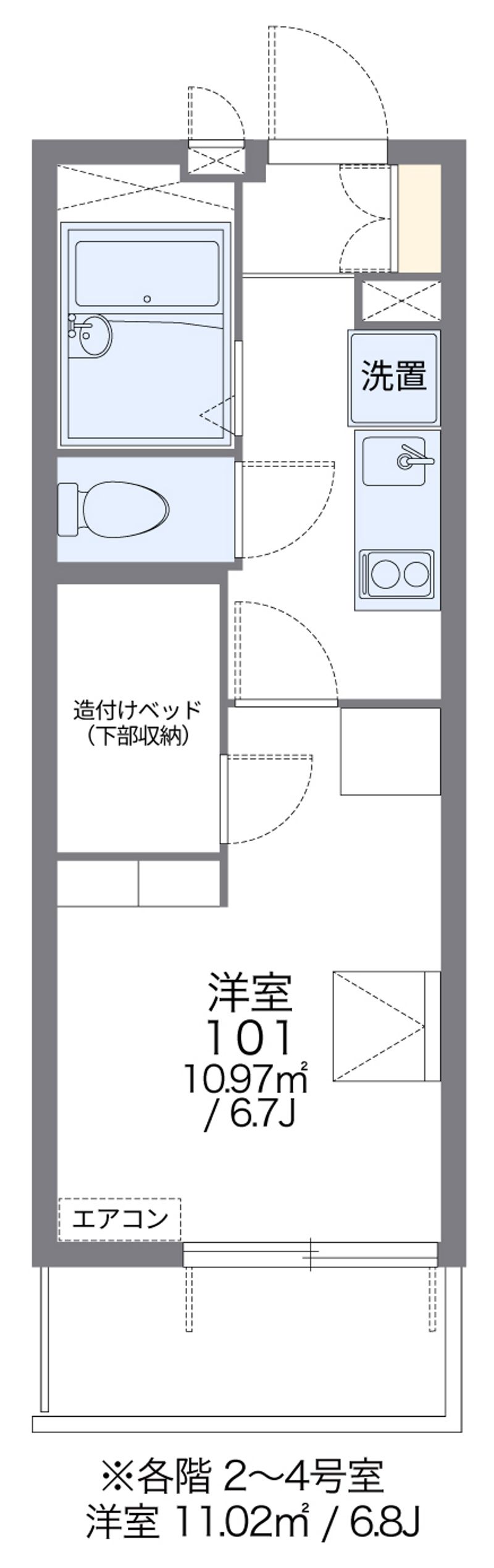 レオパレス加島駅ダイレクトⅡ 間取図