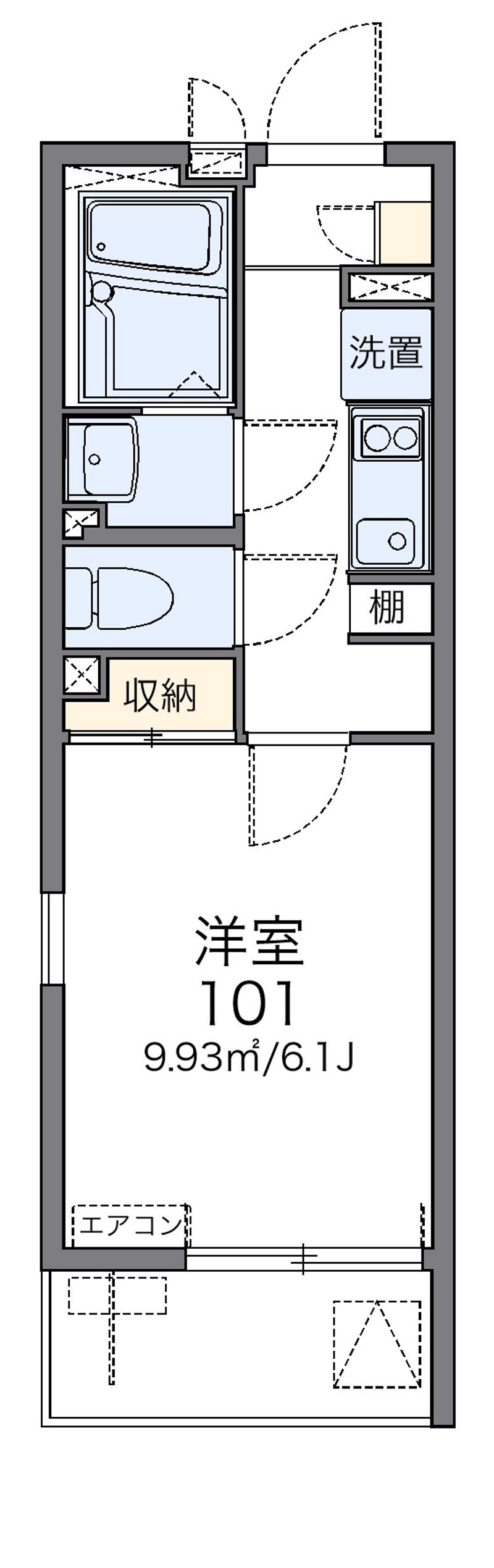 レオネクストラ　トゥール円阿弥 間取図