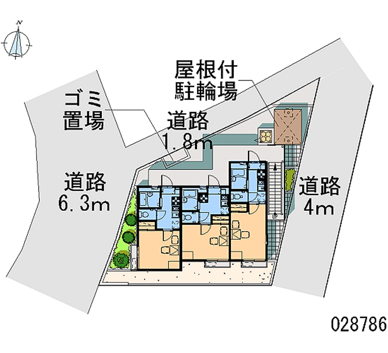 レオパレスパステルランド 区画図